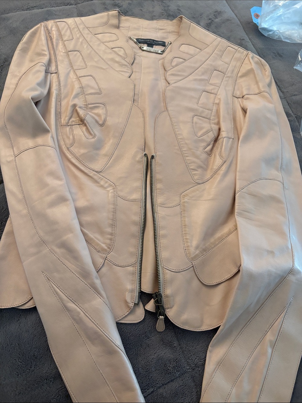 Authentic vintage Alexander McQueen Leather Jacket - Picture 6 of 16